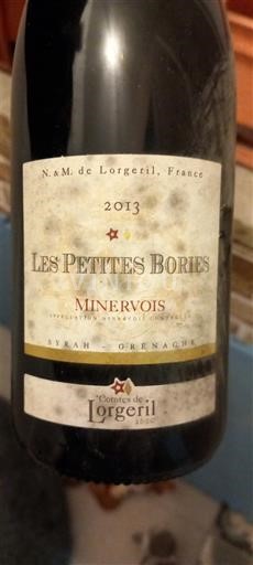 Languedoc Minervois Comtes de Lorgeril Les Petites Bories 2013