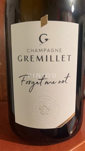Champagne Champagne Gremillet Forget me not Ikke årgangsbestemt