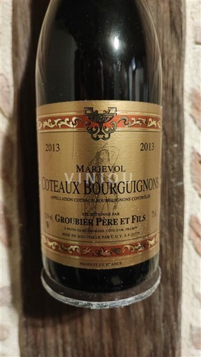 Burgundija Burgundska gricevja Groubier Père et Fils Marjevol 2013