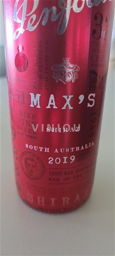 Südaustralien Nicht spezifiziert Penfolds Max's Shiraz 2019