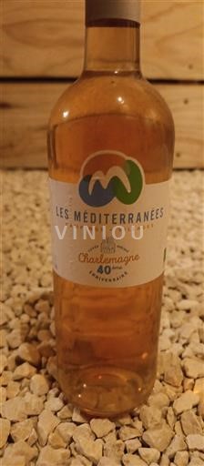 Wines Rosé sec Charlemagne 40e anniversaire Les Méditerranées 2015 France Languedoc AOC
