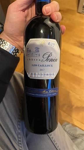 Bordeaux Château Penin Les Cailloux 2017