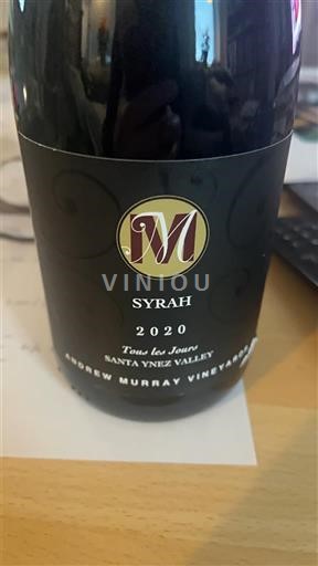 Kalifornijske AVA Dolina Santa Ynez Andrew Murray Vineyards Tous les Jours 2020