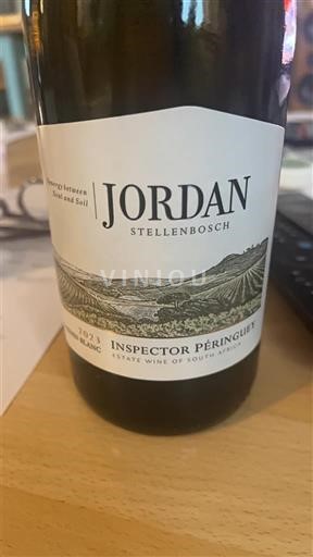 Wines Blanc sec Inspector Péringuey Jordan 2023 South Africa Coastal Region Stellenbosch