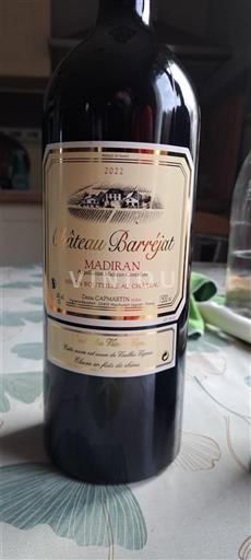 Lounais-Ranska Madiran Château Barrejat 2022