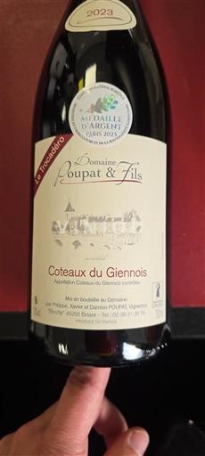 Loiren laakso Giennois-kumpualueet Domaine Poupat & Fils Le Troubadour 2023