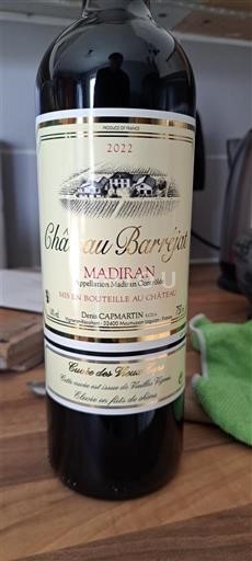 Vine Rouge sec Château Barrayat 2022 Frankrig Sydvestfrankrig Madiran AOC