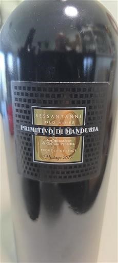 Weine Rouge sec Sessantanni San Marzano 2017 Italien Apulien Primitivo di Manduria DOC