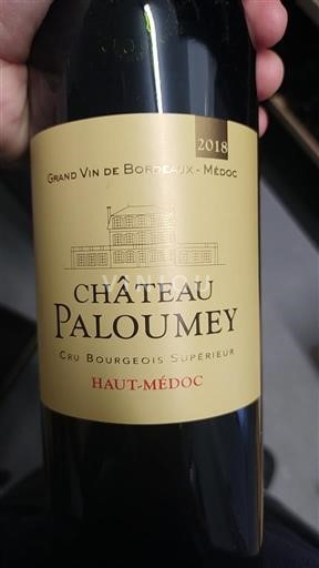 Bordeaux Haut-Médoc Cru Bourgeois Supérieur Château Paloumey 2018