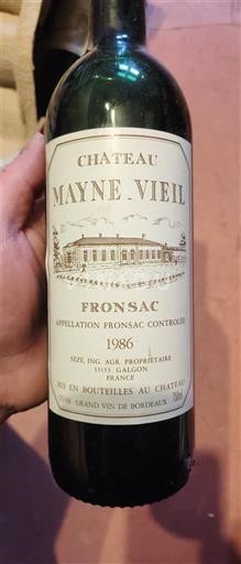 Bordeaux Fronsac Château Mayne-Vieil 1986