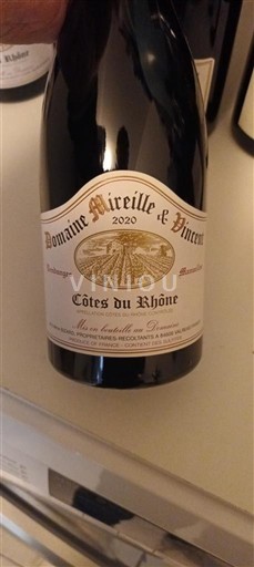 Valle del Rodano Côtes-du-Rhône Domaine Mireille & Vincent 2020
