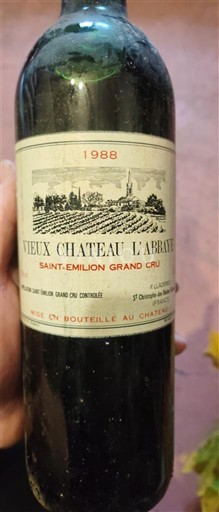 Bordeaux Saint-Émilion Grand Cru Grand Cru Château Vieux Château L'Abbaye 1988