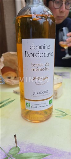 Sudoeste Jurançon Domaine Bordenave Terres de Mémoire Não Sazonado