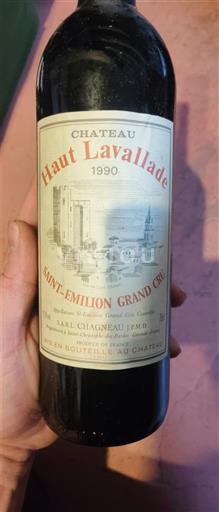 Bordeaux Saint-Émilion Grand Cru Grand Cru Château Haut Lavallade 1990