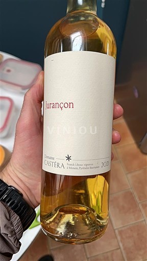 Vini Blanc moelleux Domaine Castera 2021 Francia Sud-Ovest Jurançon AOC