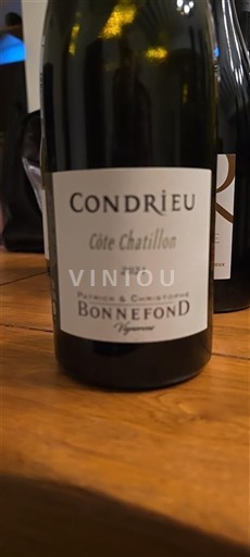 Vallée du Rhône Condrieu Patrick & Christophe Bonnefond Côte Chatillon 2021