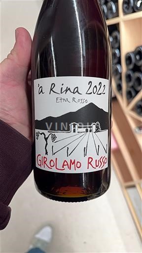 Viner Rouge sec 'a Rina Girolamo Russo 2022 Italien Sicilien Ospecificerad DOC