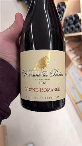 Borgonha Vosne-romanée Domaine S Perdrix 2018