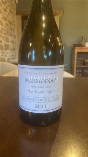 Burgundi Marsannay Domaine Bruno Clair Les Vaudenelles 2023