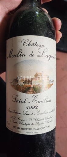 Bordeaux Saint-Émilion Château Moulin de Lagnet 1992