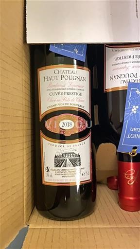 Vin Rouge sec Cuvée Prestige Château Haut Pougnan 2018 France Bordeaux AOC