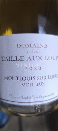Dolina Loare Montlouis-sur-Loire Domaine La Taille aux Loups 2020