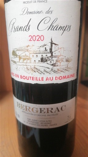 Sydväst Bergerac Domaine S Grands Champs 2020