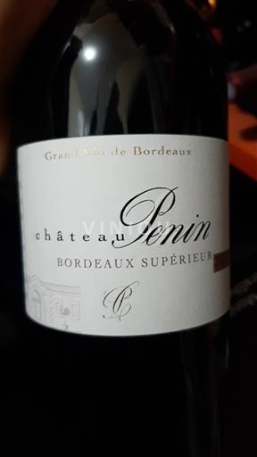 Bordeaux Bordeaux supérieur Château Penin Non Millésimé