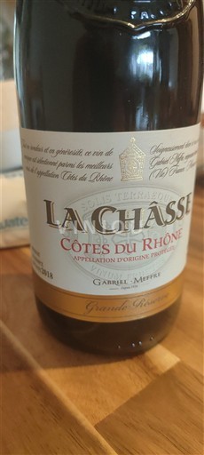 Vini Rouge sec La Chasse Grande Réserve Gabriel Meffre 2018 Francia Valle del Rodano Côtes-du-Rhône AOC