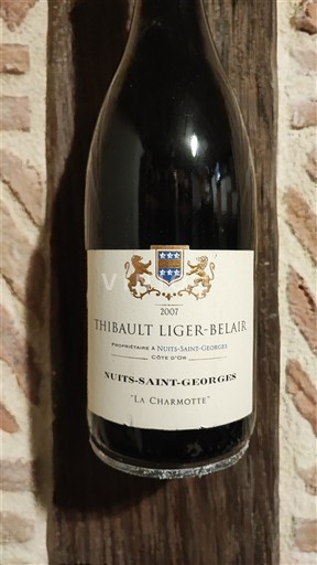 Burgundija Nuits-Saint-Georges Thibault Liger-Belair La Charmotte 2007