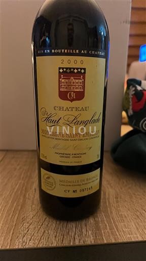 Bordeaux Montagne-saint-émilion Château Haut-Langlade 2000