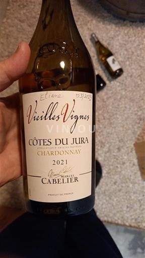 Vinhos Blanc sec Vieilles Vignes Caveau Marcel Cabelier 2021 França Jura Côtes-do-jura AOC