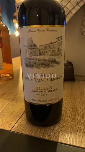 Burdeos Blaye-Côtes de Burdeos Château Tour Saint Germain 2012