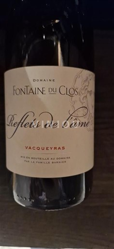 Rhônen laakso Vacqueyras Domaine Fontaine du Clos Reflets de l'âme 2021