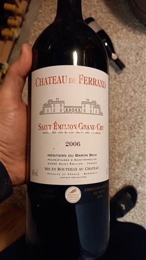 Bordeaux Saint-Émilion Grand Cru Château Ferrand 2006