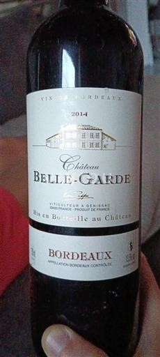 Bordeaux Château Belle-Garde 2014