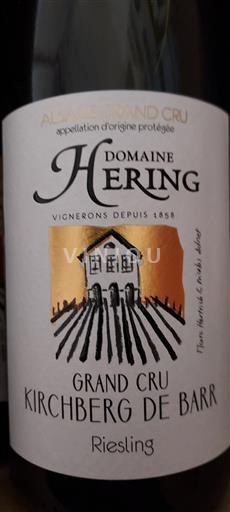 Rượu vang Blanc sec Riesling Domaine Hering 2023 Pháp Alsace Không được chỉ định AOC Grand Cru