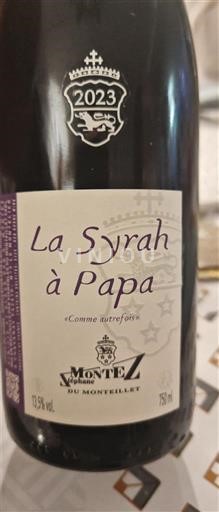 Alps and Rhone Valley Rhône Hills Domaine Montez du Monteillet La Syrah à Papa 2023