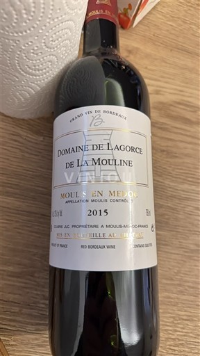 Bordeaux Moulis-en-Médoc Domaine Lagorce de La Mouline 2015