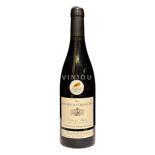Rhônen laakso Côtes-du-rhône Domaine Les Grands Bois Les Trois Sœurs 2016