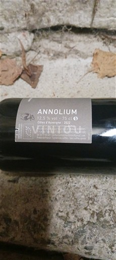 Víno Rouge sec Annolium 2022 Francie Údolí Loiry Côtes d'Auvergne AOC