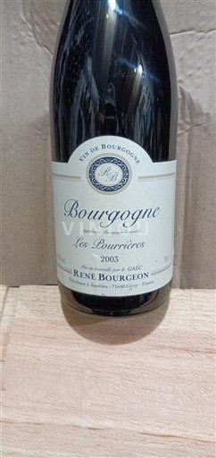 Bourgondië Bourgogne René Bourgeon Les Pourrières 2003