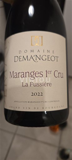 Burgundi Maranges Premier Cru Domaine Mangeot La Fussière 2022