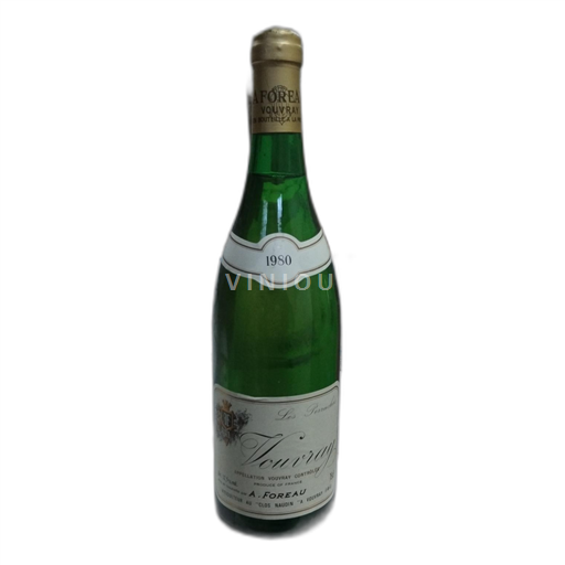 Vallée de la Loire Vouvray Clos Naudin Les Perruches 1980