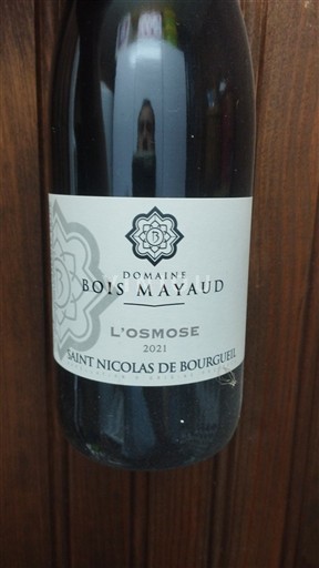 Loiretal Saint-Nicolas-De-Bourgueil Domaine Bois Mayaud L'Osmose 2021
