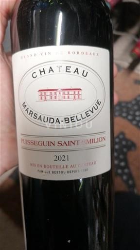 Bordeaux Puisseguin-saint-émilion Château Marsauda-Bellevue 2021