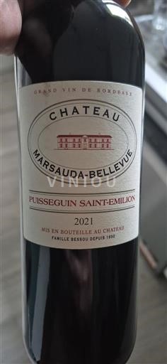 Bordeaux Puisseguin-saint-émilion Château Marsauda-Bellevue 2021