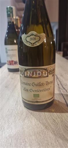 Burgundi Mâcon ja Mâcon-kylät Domaine Guillot-Broux Les Genièvrières 2020