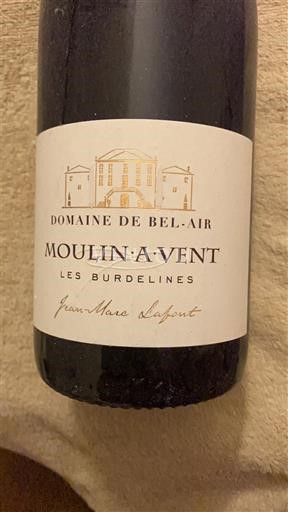 Beaujolais Moulin-à-vent Domaine Bel-Air Les Burdelines 2015