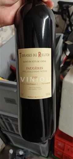 Languedoc Faugères Terrasses du Rieutor Élevé en fûts de chêne 2020